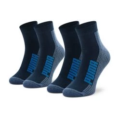 Puma Γυναίκες Ψηλές Κάλτσες Σετ 2 ζευγάρια ψηλές κάλτσες Unisex Cushioned Quarter 907950 03 Σκούρο μπλε Σκούρο μπλε