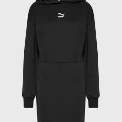 Puma Γυναίκες Πλεκτά Φορέματα Φόρεμα υφασμάτινο Classics 535687 Μαύρο Relaxed Fit Μαύρο -Puma Εκπτώσεις unnamed file 141