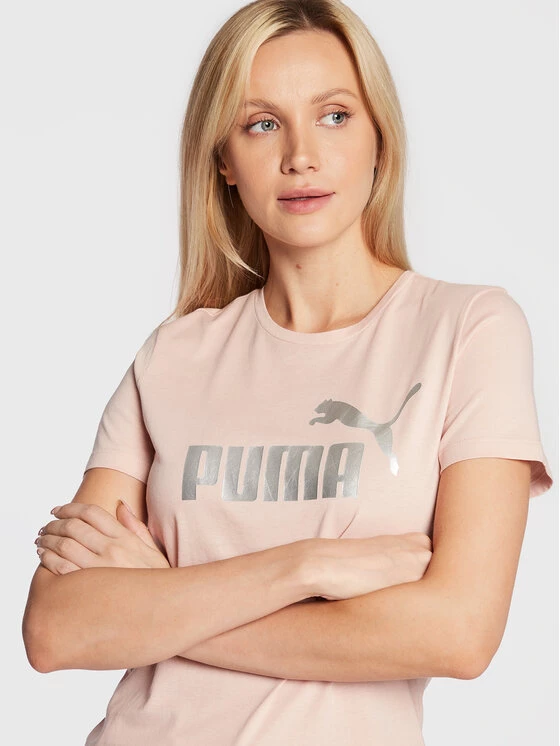 Puma Γυναίκες T-shirts T-Shirt Essentials+ Metallic Logo 848303 Ροζ Regular Fit Ροζ 6 Puma Γυναίκες T-shirts T-Shirt Essentials+ Metallic Logo 848303 Ροζ Regular Fit Ροζ - Image 4