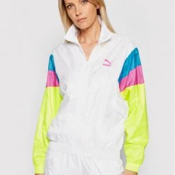 Puma Γυναίκες Μπλούζες Μπλούζα TFS Woven Track 597743 Λευκό Regular Fit Λευκό