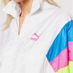 Puma Γυναίκες Μπλούζες Μπλούζα TFS Woven Track 597743 Λευκό Regular Fit Λευκό -Puma Εκπτώσεις unnamed file 2039