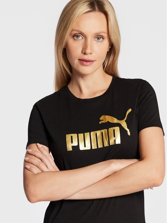 Puma Γυναίκες T-shirts T-Shirt Essentials+ Metallic Logo 848303 Μαύρο Regular Fit Μαύρο 6 Puma Γυναίκες T-shirts T-Shirt Essentials+ Metallic Logo 848303 Μαύρο Regular Fit Μαύρο - Image 4
