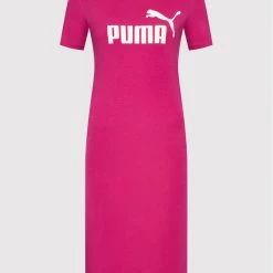 Puma Γυναίκες Φορέματα Φόρεμα καθημερινό 848349 Ροζ Slim Fit Ροζ -Puma Εκπτώσεις unnamed file 2255