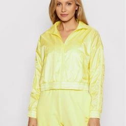 Puma Γυναίκες Αντιανεμικά Μπουφάν Μπουφάν μεταβατικό Iconic T7 Woven 530239 Κίτρινο Regular Fit Κίτρινο