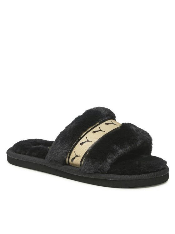 Puma Γυναίκες Παντόφλες Σπιτιού Fluff Remix Metallic 386726 02 Μαύρο Μαύρο 3 Puma Γυναίκες Παντόφλες Σπιτιού Fluff Remix Metallic 386726 02 Μαύρο Μαύρο