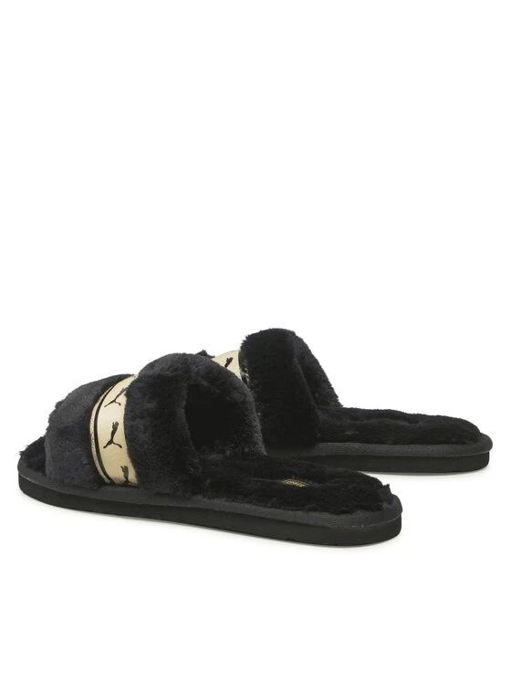 Puma Γυναίκες Παντόφλες Σπιτιού Fluff Remix Metallic 386726 02 Μαύρο Μαύρο 5 Puma Γυναίκες Παντόφλες Σπιτιού Fluff Remix Metallic 386726 02 Μαύρο Μαύρο - Image 3