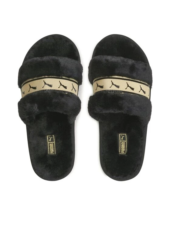 Puma Γυναίκες Παντόφλες Σπιτιού Fluff Remix Metallic 386726 02 Μαύρο Μαύρο 7 Puma Γυναίκες Παντόφλες Σπιτιού Fluff Remix Metallic 386726 02 Μαύρο Μαύρο - Image 5