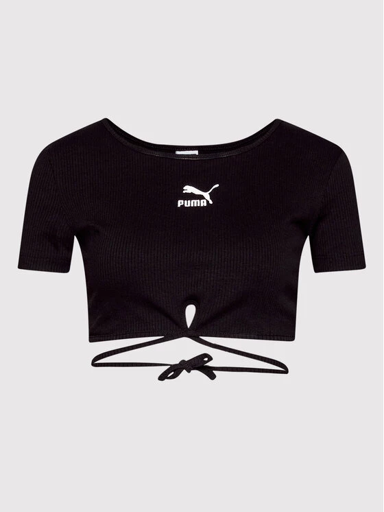 Puma Γυναίκες Μπλουζάκια Μπλουζάκι Classics Ribbed 533450 Μαύρο Slim Fit Μαύρο 7 Puma Γυναίκες Μπλουζάκια Μπλουζάκι Classics Ribbed 533450 Μαύρο Slim Fit Μαύρο - Image 5