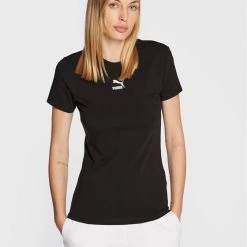 Puma Γυναίκες T-shirts T-Shirt Classic 535610 Μαύρο Slim Fit Μαύρο