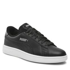Puma Γυναίκες Κοντά Αθλητικά Αθλητικά Smash V2 Metallics Jr 386197 02 Μαύρο Μαύρο