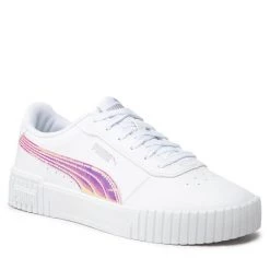 Puma Γυναίκες Κοντά Αθλητικά Αθλητικά Carina 2.0 Holo Jr 387985 01 Λευκό Λευκό