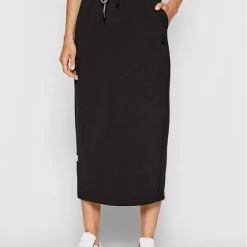 Puma Γυναίκες Midi Φούστα από ύφασμα φούτερ Infuse 531054 Μαύρο Regular Fit Μαύρο