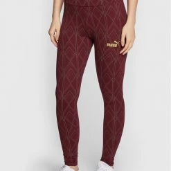 Puma Γυναίκες Κολάν Power Deco Glam 671759 Μπορντό Tight Fit Μπορντό