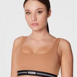 Puma Γυναίκες Χωρίς Μπανέλα Σουτιέν τοπ Scoop Neck 935777 Μπεζ Μπεζ