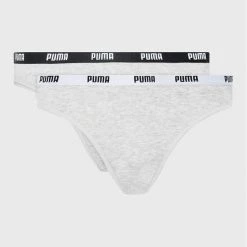 Puma Γυναίκες Κλασικά Σλιπ Σετ 2 τεμάχια σλιπ κλασικά Everyday 907851 Γκρι Γκρι
