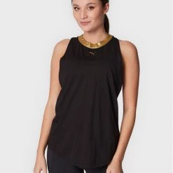 Puma Γυναίκες Μπλουζάκια Τεχνικά Φανελάκι τεχνικό Deco Glam 522380 Μαύρο Regular Fit Μαύρο