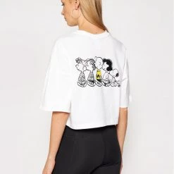 Puma Γυναίκες T-shirts T-Shirt PEANUTS W Tee 531158 Λευκό Loose Fit Λευκό -Puma Εκπτώσεις unnamed file 437