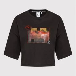 Puma Γυναίκες T-shirts T-Shirt BATMAN W Graphic 534730 Μαύρο Relaxed Fit Μαύρο -Puma Εκπτώσεις unnamed file 4472