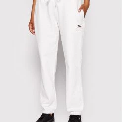 Puma Γυναίκες Παντελόνια Φόρμας Παντελόνι φόρμας Re:Collections 533965 Λευκό Relaxed Fit Λευκό