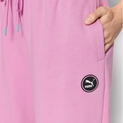 Puma Γυναίκες Παντελόνια Φόρμας Παντελόνι φόρμας SWxP 533567 Ροζ Relaxed Fit Ροζ -Puma Εκπτώσεις unnamed file 4551