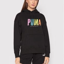 Puma Γυναίκες Μπλούζες Μπλούζα SWXp Graphic 533564 Μαύρο Regular Fit Μαύρο