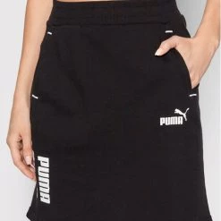 Puma Γυναίκες Mini Φούστα από ύφασμα φούτερ Power 847126 Μαύρο Regular Fit Μαύρο