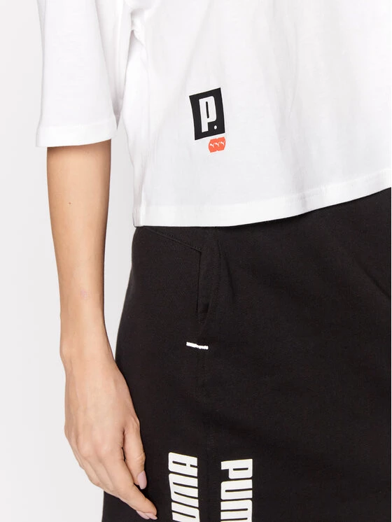 Puma Γυναίκες T-shirts T-Shirt Brand Love 534350 Λευκό Oversize Λευκό 6 Puma Γυναίκες T-shirts T-Shirt Brand Love 534350 Λευκό Oversize Λευκό - Image 4