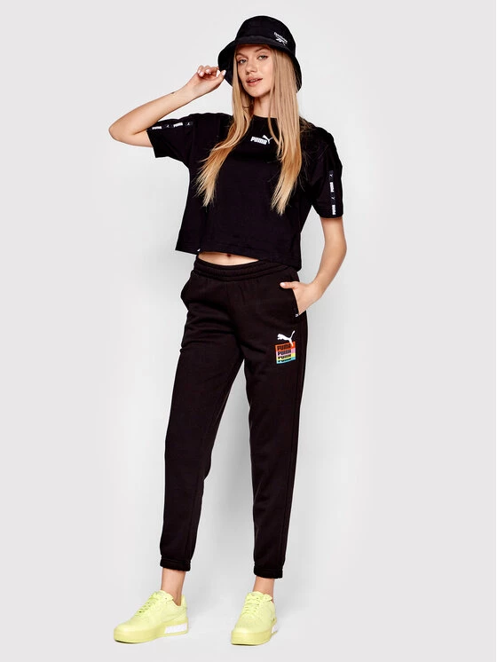 Puma Γυναίκες Παντελόνια Φόρμας Παντελόνι φόρμας Brand Love 534353 Μαύρο Regular Fit Μαύρο 4 Puma Γυναίκες Παντελόνια Φόρμας Παντελόνι φόρμας Brand Love 534353 Μαύρο Regular Fit Μαύρο - Image 2