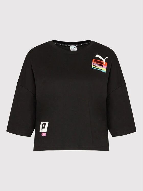 Puma Γυναίκες T-shirts T-Shirt Brand Love 534350 Μαύρο Oversize Μαύρο 7 Puma Γυναίκες T-shirts T-Shirt Brand Love 534350 Μαύρο Oversize Μαύρο - Image 5