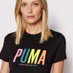 Puma Γυναίκες T-shirts T-Shirt SMILEY WORLD Graphic 533559 Μαύρο Regular Fit Μαύρο -Puma Εκπτώσεις unnamed file 532