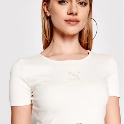 Puma Γυναίκες Μπλουζάκια Μπλουζάκι Classics Ribbed 533450 Μπεζ Slim Fit Μπεζ -Puma Εκπτώσεις unnamed file 552