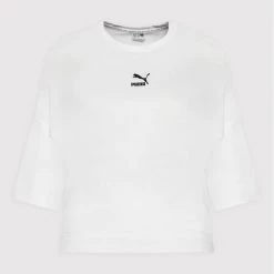 Puma Γυναίκες Μπλουζάκια Μπλουζάκι Classics Splitside 533509 Λευκό Oversize Λευκό -Puma Εκπτώσεις unnamed file 568