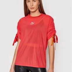 Puma Γυναίκες Μπλουζάκια Μπλουζάκι Pbae 532549 Κόκκινο Oversize Κόκκινο