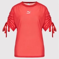 Puma Γυναίκες Μπλουζάκια Μπλουζάκι Pbae 532549 Κόκκινο Oversize Κόκκινο -Puma Εκπτώσεις unnamed file 583