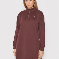 Puma Γυναίκες Πλεκτά Φορέματα Φόρεμα υφασμάτινο Cyber 848183 Μπορντό Regular Fit Μπορντό