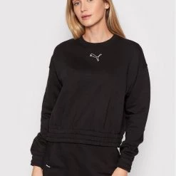 Puma Γυναίκες Μπλούζες Μπλούζα Her Crew 847094 Μαύρο Relaxed Fit Μαύρο