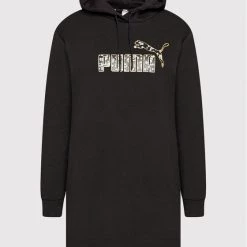 Puma Γυναίκες Πλεκτά Φορέματα Φόρεμα υφασμάτινο Winterized 848200 Μαύρο Relaxed Fit Μαύρο -Puma Εκπτώσεις unnamed file 613