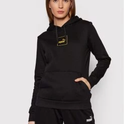 Puma Γυναίκες Μπλούζες Μπλούζα Holiday 589549 Μαύρο Regular Fit Μαύρο