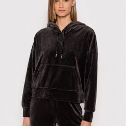 Puma Γυναίκες Μπλούζες Μπλούζα Her Velour 589520 Μαύρο Relaxed Fit Μαύρο