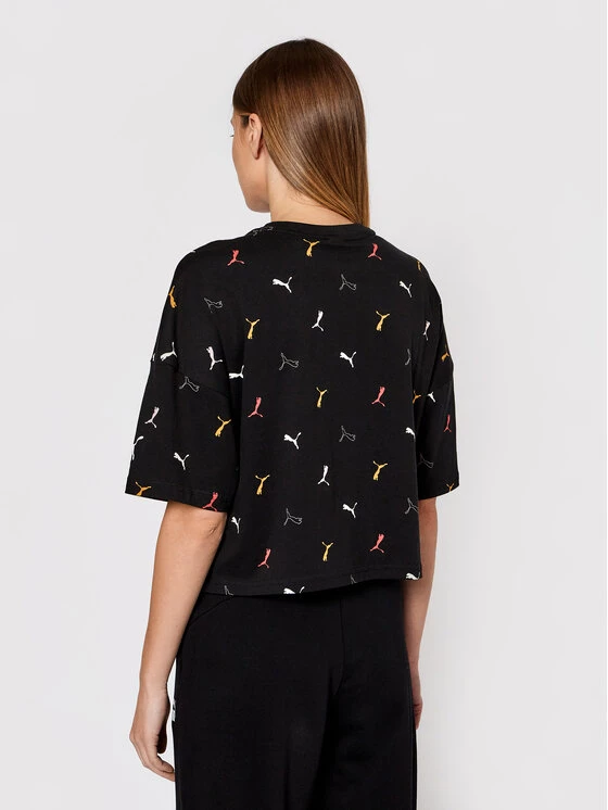 Puma Γυναίκες T-shirts T-Shirt Classics Graphic Aop 531633 Μαύρο Relaxed Fit Μαύρο 5 Puma Γυναίκες T-shirts T-Shirt Classics Graphic Aop 531633 Μαύρο Relaxed Fit Μαύρο - Image 3