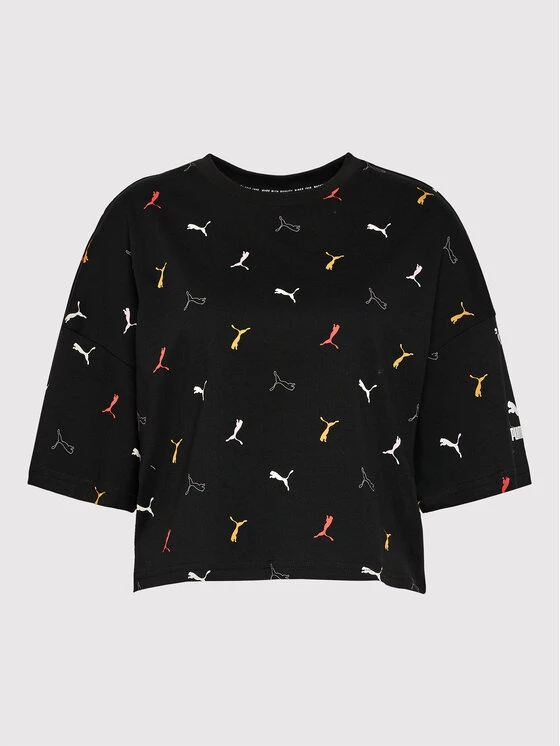 Puma Γυναίκες T-shirts T-Shirt Classics Graphic Aop 531633 Μαύρο Relaxed Fit Μαύρο 7 Puma Γυναίκες T-shirts T-Shirt Classics Graphic Aop 531633 Μαύρο Relaxed Fit Μαύρο - Image 5