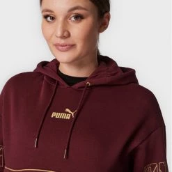 Puma Γυναίκες Μπλούζες Μπλούζα Power Deco Glam 671756 Μπορντό Regular Fit Μπορντό -Puma Εκπτώσεις unnamed file 74